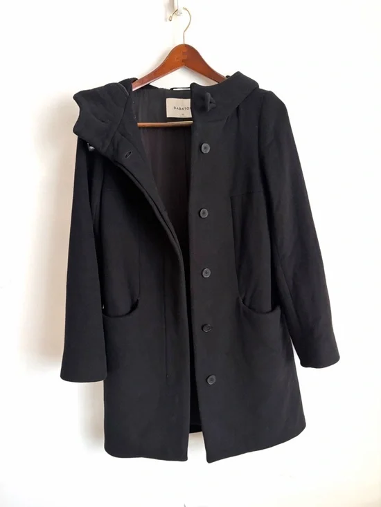 Babaton Pearce - Wool Cashmere Hooded Peacoat - XS - Picture 5 of 9